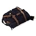 Kattee Military Messenger Bag Canvas Leather Shoulder Bag Fits 15.6 Inch Laptop Black