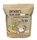 Anthony's Organic Ground Ginger Root, 1lb, Gluten Free, Non GMO, Keto Friendly