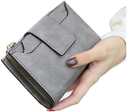 TU AMOR New Fashion Women Wallet Female Purse PU Zipper Wallets Short Design Grey