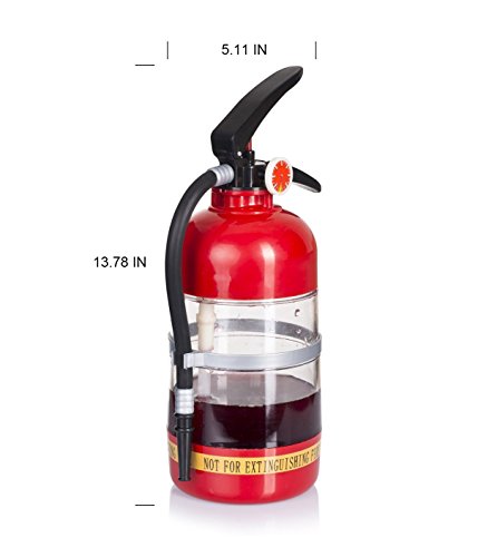 Windaze 1.5 L Fire Extinguisher Cocktail Booze Shaker Drink Liquor Pump Beer Wine Beverage Dispenser Machine Bar KTV Party Supplies