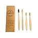 Biodegradable Eco-Friendly Bamboo Toothbrush/ Bamboo Charcoal Toothbrush - Pack Of 4
