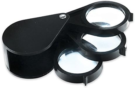 3 5x 10x 15x Folding Magnifiers Stamp Coin Loupe Tools