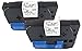 NEOUZA 2PK Compatible for Brother P-Touch Laminated Tze Tz Label Tape Cartridge 9mm x 8m (TZe-221 Black on White)