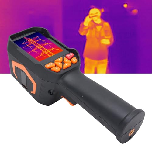 Cámara Termográfica Portátil, Resolución 120x90, Rango 20°C a 550°C, 84GB Almacenamiento, para Construcción y Maquinaria Eléctrica