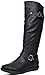 DREAM PAIRS SUMMIT/TRACE Fashion Dual Buckles Faux Fur-Lined Knee Hight Winter Boots (Wide-Calf Available)