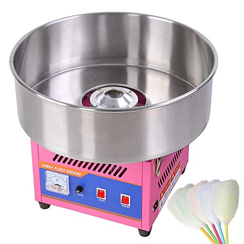 20" Pink Tabletop Commercial Cotton Candy Machine GEN3 Electric Floss Maker Carnival