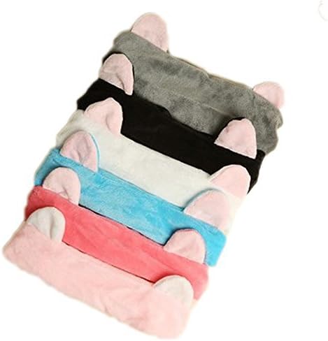 Caitao 6pcs/pack Cute Cat Ear Hair Band For Women Wash Face Elastic Headband Hood