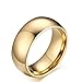 HOUDELL Tungsten Carbide Wedding Engagement Band Rings For Men Women Domed Beveled Edge