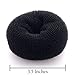 Beaute Galleria Hair Donut Bun Maker Ring Style Mesh Chignon Ballet Sock Bun (Large, Black)