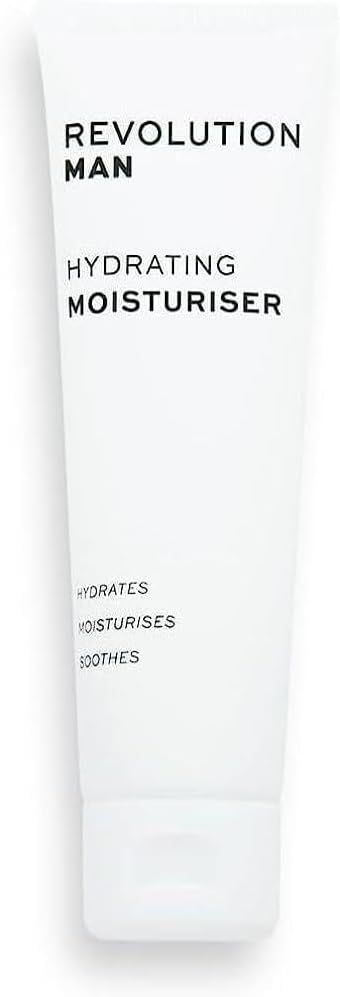 Revolution Man Hydrating Face Moisturiser Cream 150ml Vitamin E Soothes Dry Skin