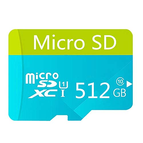 Micro SD Card 512GB High Speed Class 10 Micro SD SDXC Card with Adapter