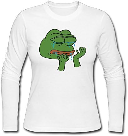 Women Crying Pepe The Frog Tshirt Long Sleeve