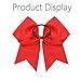 Oaoleer 8inch Jumbo Large Cheer Bows Ponytail Holder Elastic Band Handmade Boutique Hair Accessories for Cheerleading Teen Girls College Women Sports (1PCS, Red)