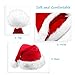 HOMEASY Santa Hat for Adults, Unisex Christmas Hats Xmas Holiday Hat Extra Thicken Classic Fur Santa Hats for Adults Party New Year Christmas Day (Red & White)