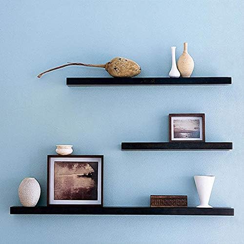 B&Z - Heavy Duty Concealed Floating Invisible Flying Blind Wall Mounted Wooden Oak Mantel Timber Scaffold Board Shelf Support Cross Brackets (Pair) (150mm - Back Rod 70mm) - Image 5