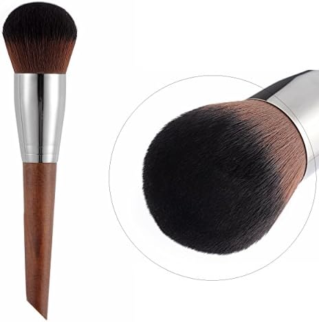 CLOTHOBEAUTY luxury Synthetic Kabuki Makeup Brush Kit, Incredible Soft, Powder/Blush/Bronzer Brush (Rounded)