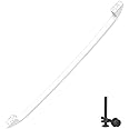 Upgraded WB15X10048 Oven Handle Compatible with GE Hotpoint Oven Handle Replacement White General Electric Range Stove Parts AP2021197 JGBP30WEA1WW JBP24WB4WW Parts with Screws