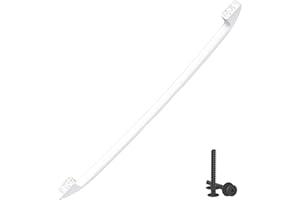 TOMATO MAN Upgraded WB15X10048 Oven Handle Compatible with GE Hotpoint Oven Handle Replacement, White General Electric Range Stove Oven Handle Parts AP2021197, JGBP30WEA1WW JBP24WB4WW Oven Handle with Screws