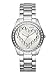 GUESS Women's Stainless Steel Crystal Heart Watch, Color: Silver-Tone (Model: U1061L1)