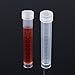 10pcs 10ml Clear Plastic Sample Test Tubes with Screw Caps Calibration for Scientific Experiment