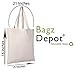 24pcs Bulk Cotton Canvas Tote Bags Wholesale 15x16