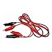 uxcell 5 Pcs 1M Long Audio Video Banana Jack Connector to Double Tester Alligator Clip