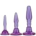 Doc Johnson - Wendy Williams Anal Trainer Kit - 3 Anal Plugs - Graduated Anal Training System - Purple