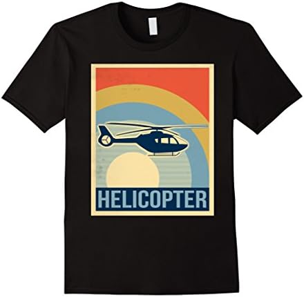 Mens Vintage Helicopter Shirt XL Black