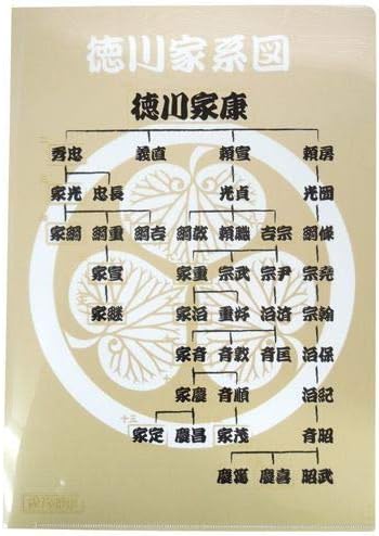 Amazon Co Jp 徳川家康 徳川家系図 A４クリアファイル ホビー 通販