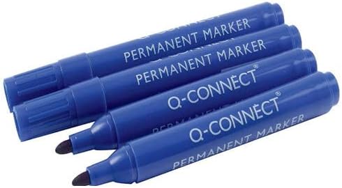 Marcador q-connect marcador permanente azul ponta redonda 3,0 mm