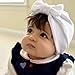 LERTREE 5 Pack Baby Solid Knot Hats Baby Girls Toddler Turban Bow Cap Infant Head Cap
