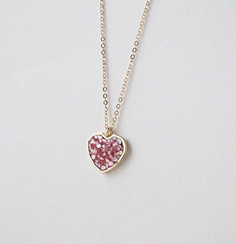 Red Heart Mother-of-Pearl Necklace