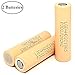M&A BD 2-Pack Compatible LG-HD2C 2200mAh 25A 3.7V Rechargeable Flat Top Li-ion Battery for Electric Tools, Toys, LED Flashlights, and Etc