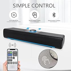 Computer PC Bluetooth Gaming Soundbar Desktop
