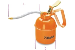 Beta 1751 Metal Pressure Oil Can, Flexible Spout, 500 cc