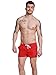 Neleus Mens Athletic Beach Shorts with Pockets,801,Red,USA S+,Asia Tag L