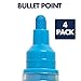 Quartet Dry Erase Markers, Glass Whiteboard Markers, Bullet Tip, White Board Dry Erase Pens for Teachers, Home School & Office Supplies, Assorted Neon Colors, 4 Pack (79551)