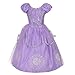 Dressy Daisy Toddler Girls Princess Dress Up Costumes Halloween Fancy Party Dress Silver Trimmed Size 4T to 5T
