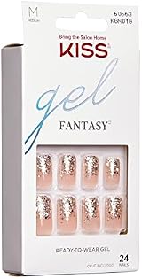 KISS Gel Fantasy Collection Glue-On Manicure Kit Fanciful Medium Nails view 8