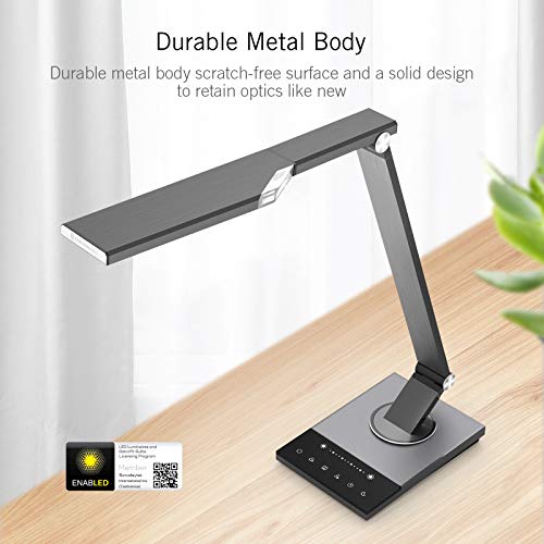 TaoTronics TTDL16 Stylish Metal LED Desk Lamp, Office Light with 5V/2A