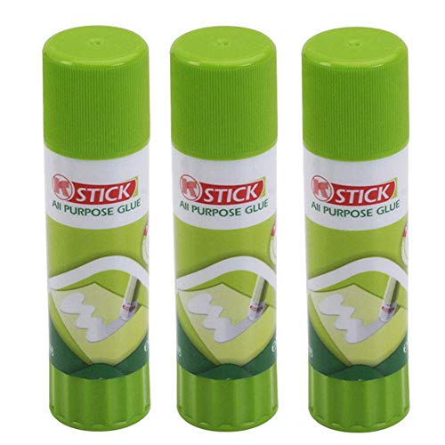 Aceirmc 3D Printer Glue Stick for Hot Bed Print Filament PLA ABS PET PETG Washable Anti-Tilt Non-Toxic(Pack of 3)