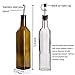RUCKAE Olive Oil Dispenser Set,4 pcs 17oz Olive Oil Bottles + 4 pcs Olive Oil Spout+Funnel,Olive Oil Bottle and Vinegar Bottle Glass Set for Kitchen (4 PACK)