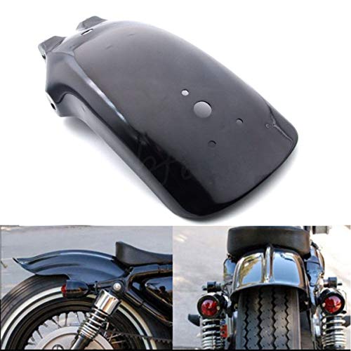 Mingting Rear Fender Mudguard for Honda Yamaha Suzuki Chopper Cruiser (Black)