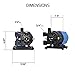 KoolAir Pumps PM500-115 Submersible 115 Volt Marine Air Conditioning Seawater Circulation Pump, 500 GPH, 6-Foot Cord, Inlet 3/4” FPT x Outlet 1/2” MPT, Intertek ETL Safety Compliant