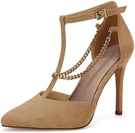 PiePieBuy Womens Stiletto Heels T-Strap 