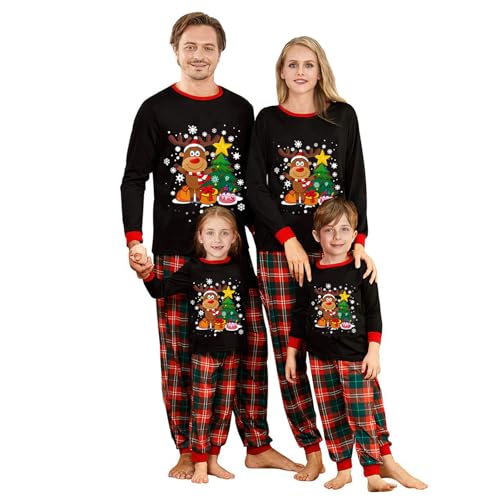 WephuPSho Christmas Pajamas Family Matching Pjs Sets Xmas Pjs