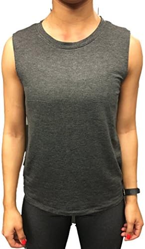 Women's Workout Thin Terry Muscle Tank (medium, charcoal )