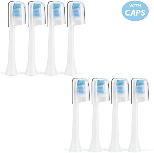 Vikeepro Premium Replacement Toothbrush Heads for Philips Sonicare Electric Toothbrush Dental HX 6014 ProResults, Platinum, EasyClean, DiamondClean, FlexCare, Gum Health models (8 Pack)