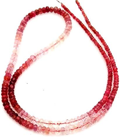 Natural RED SPINEL Shaded faceted beads ,1 mm -- 3 mm Approx ,16"strand