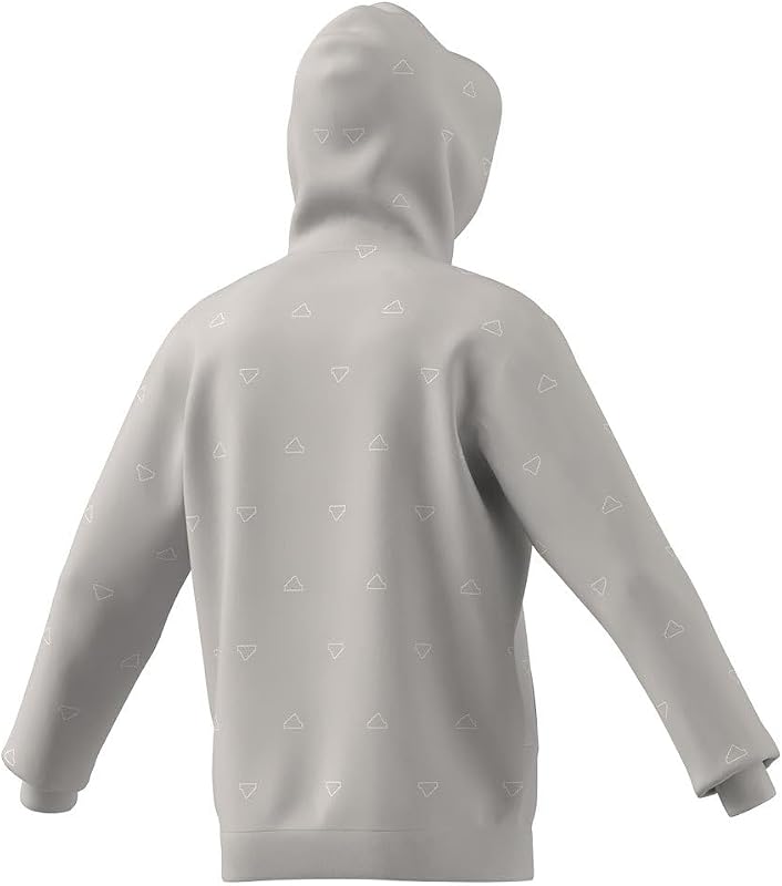 Homme Seasonal Essentials Monogram Fleece Graphic Hoodie, Grey Two, M — photo 3 sur 3